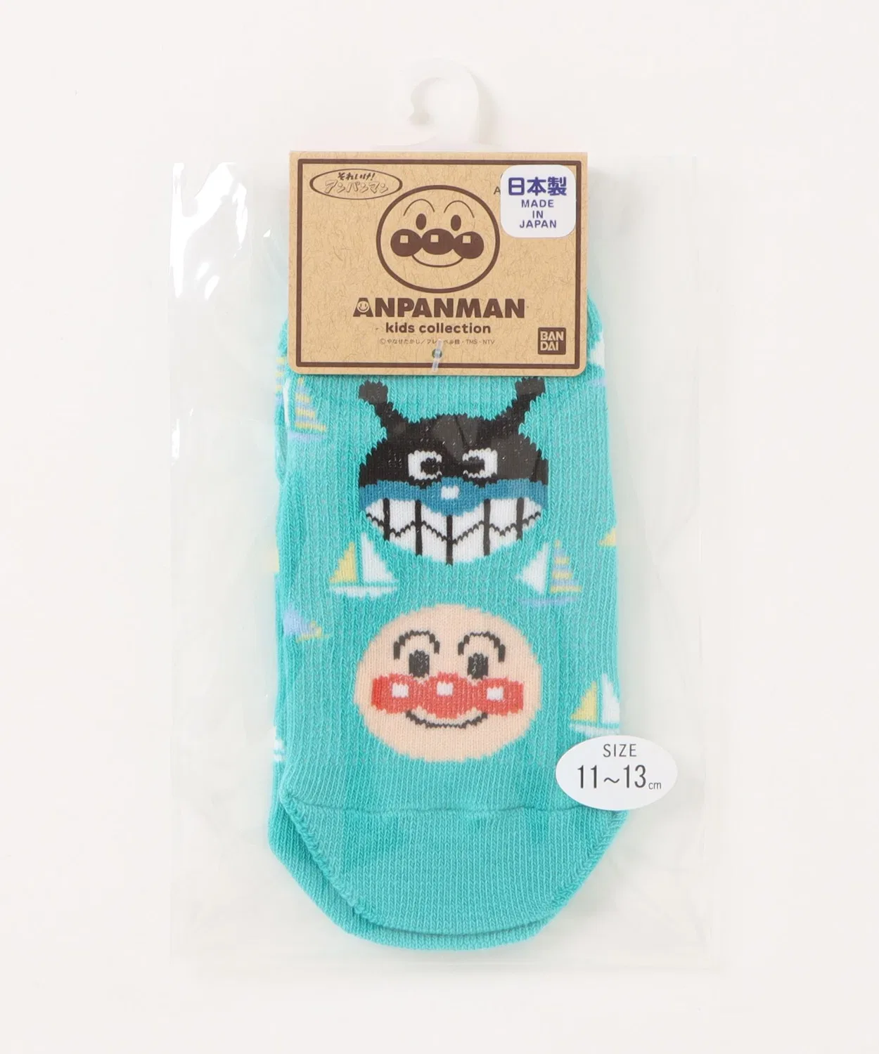 Детские носки-сетка с принтом "Йот" ANPANMAN KIDS COLLECTION, Изумрудный — фото 4