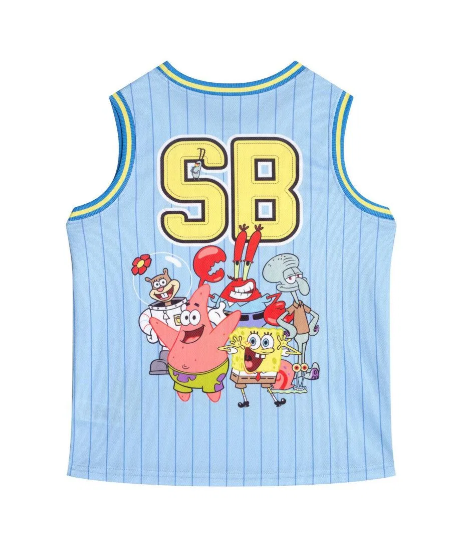 Спортивный комплект из майки и шорт для мальчика SpongeBob SquarePants, Spongebob Light Blue — фото 2