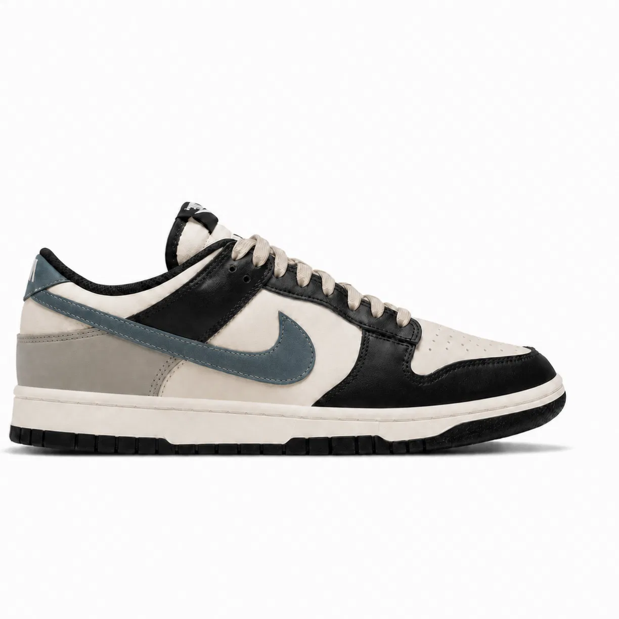 Детские скейтборд-кроссовки Nike Dunk Low Retro Panda White Black, Белый — фото 4