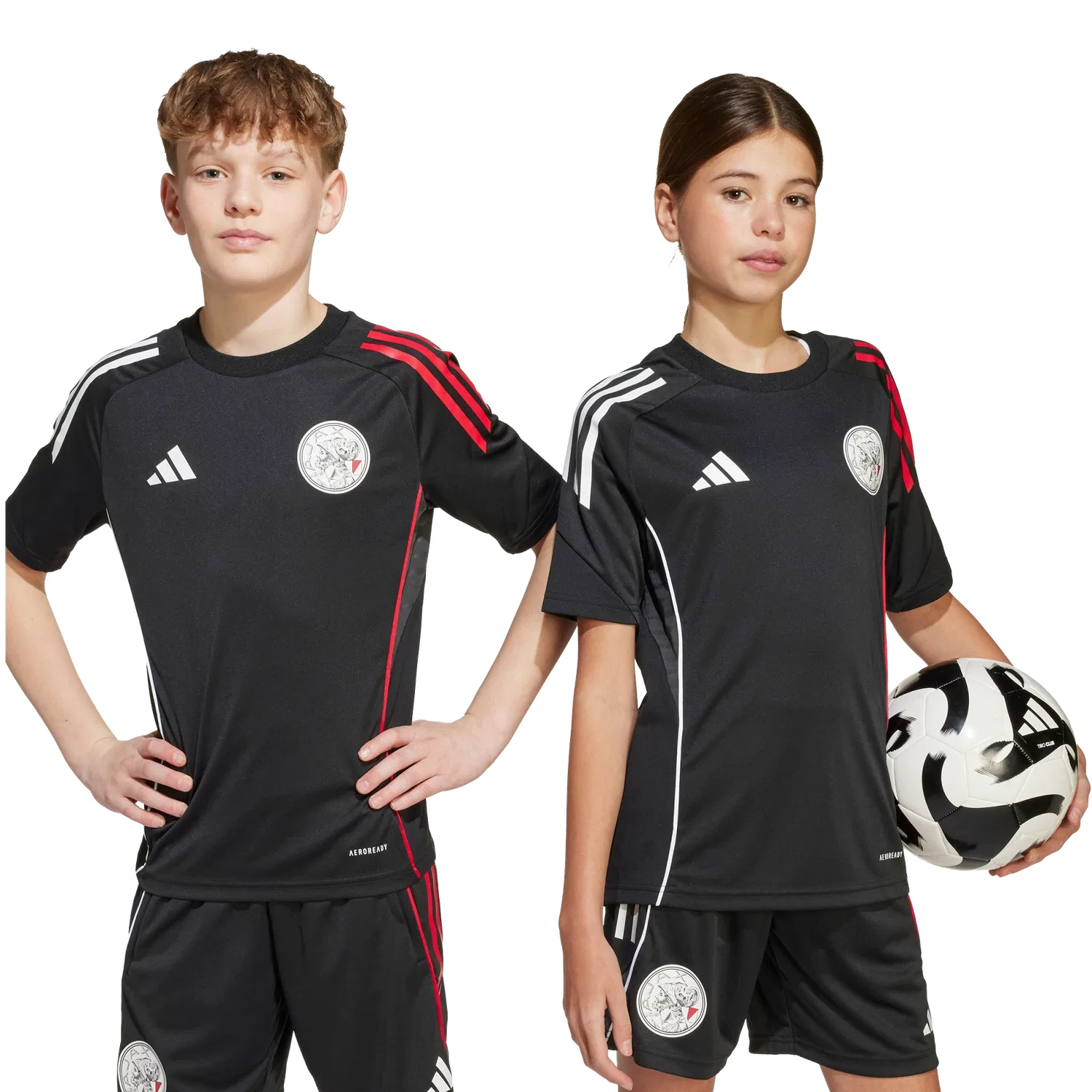 Детская футболка Ajax Tiro 25 Competition Adidas, черный — фото 3