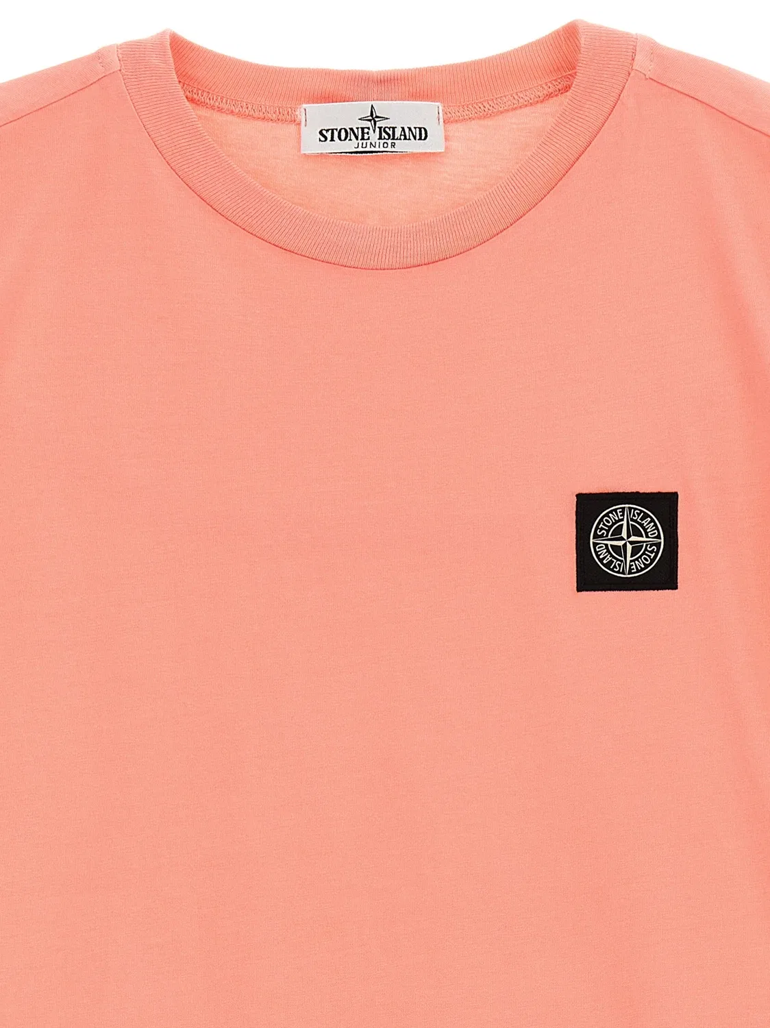 Футболка с логотипом «Компас» Stone Island Junior, розовый — фото 3