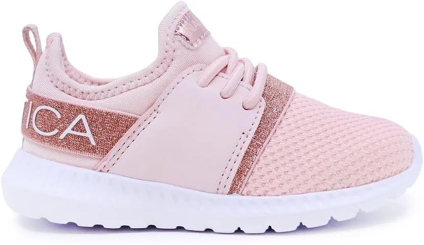 Детские кроссовки без шнуровки с принтом Nautica, Rose Gold Kappil — фото 2