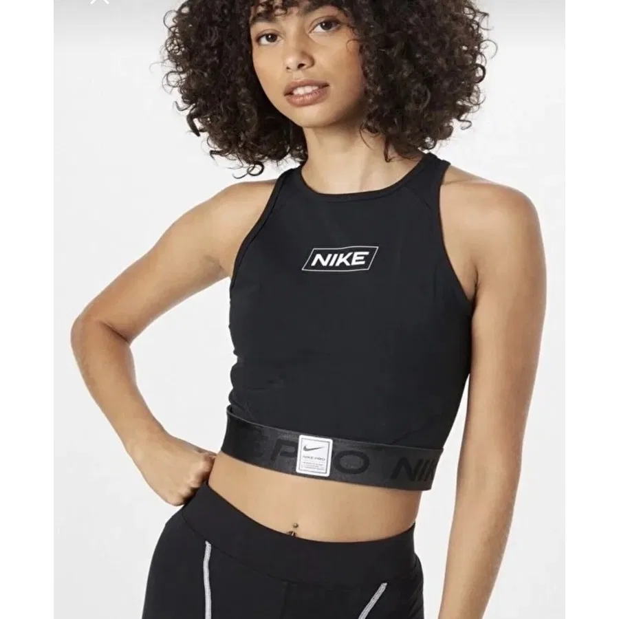 Спортивный топ Nike Pro Dri-Fit, Черный — фото 3