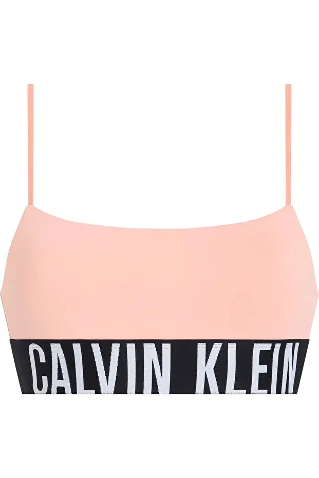 Женский бюстгальтер-бралетт с бретельками-спагетти Unlined Bralette Calvin Klein, Pink