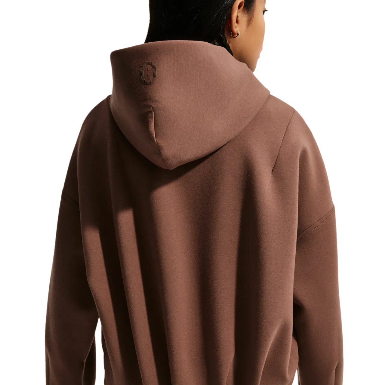 Детское худи для девочек с длинным рукавом Nike Mavn TechFit Knit FZ Hoodie, Fauna Brown/Fauna Brown/Black — фото 2