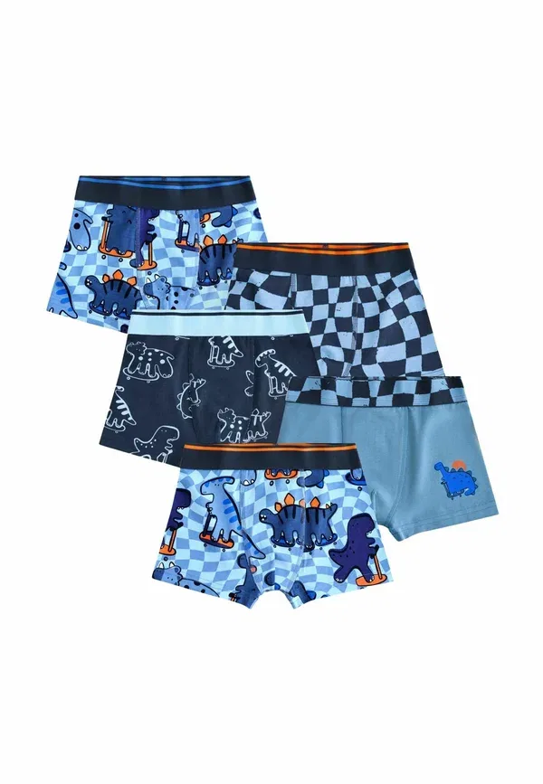 Трусы боксеры в комплекте 5 штук, динозавры, Regular fit - boxers trunks 5 pack - trunks, Next, Dino Checkerboard