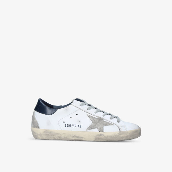 Женские кожаные низкие кеды superstar10270 Golden Goose, белый