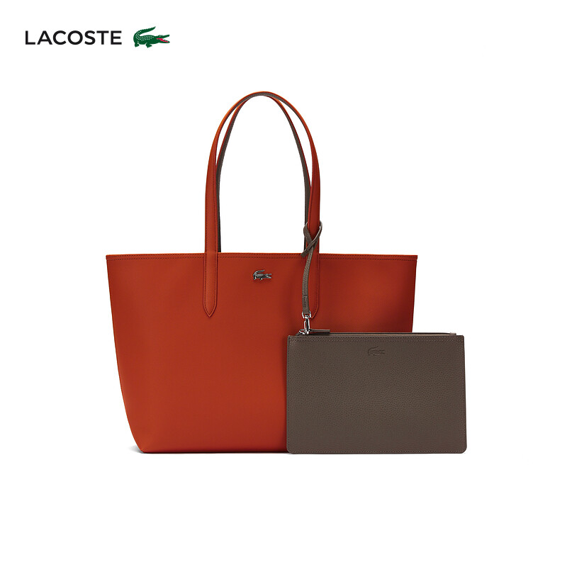 

Сумка женская Lacoste двусторонняя, черный / коричневый