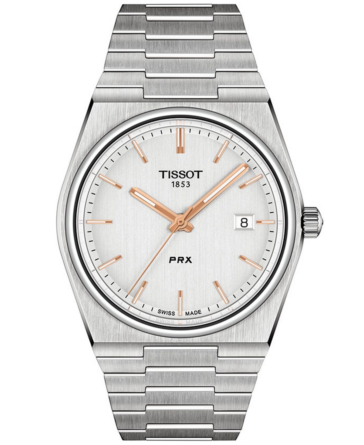 

Мужские швейцарские часы PRX с браслетом из нержавеющей стали, 40 мм Tissot