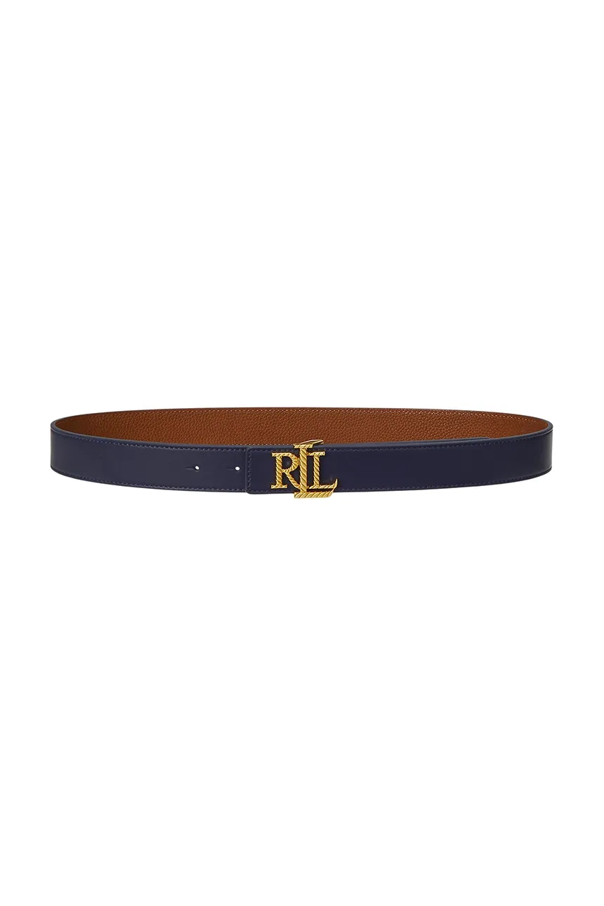 

Кожаный ремень Lauren Ralph Lauren, синий