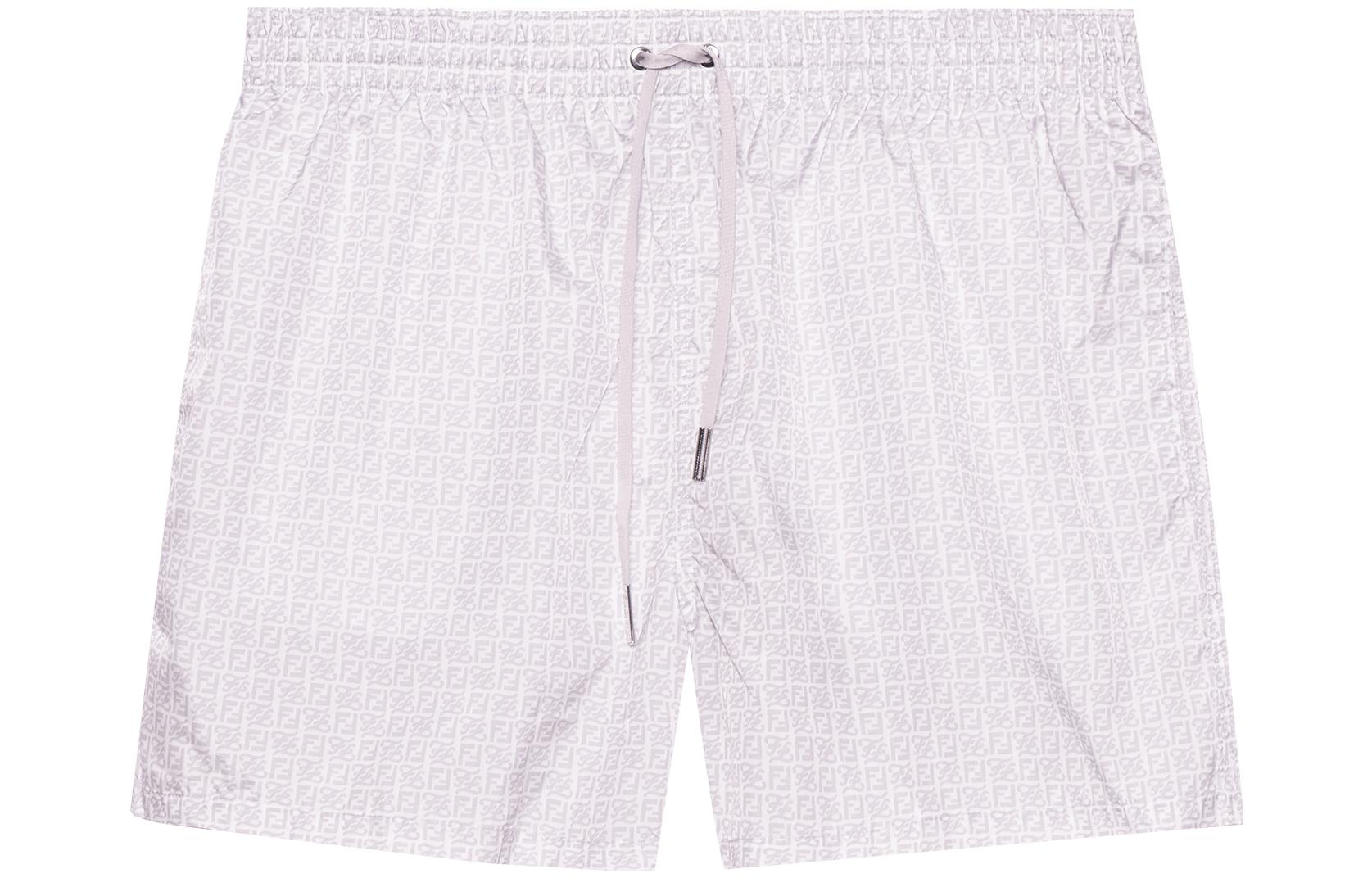 

FENDI SS22 Повседневные шорты мужские светло-фиолетовые