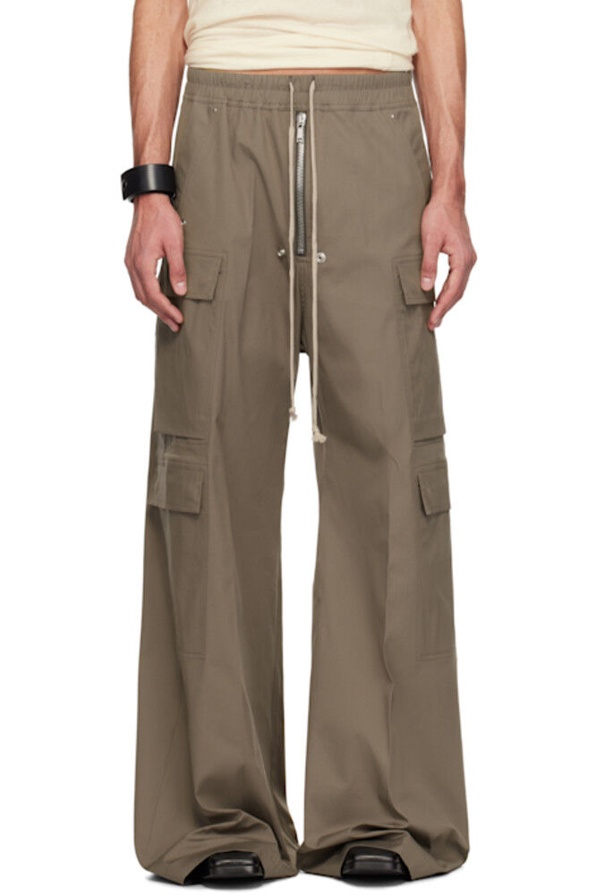 

Серые брюки-карго Hollywood Cargobelas Rick Owens