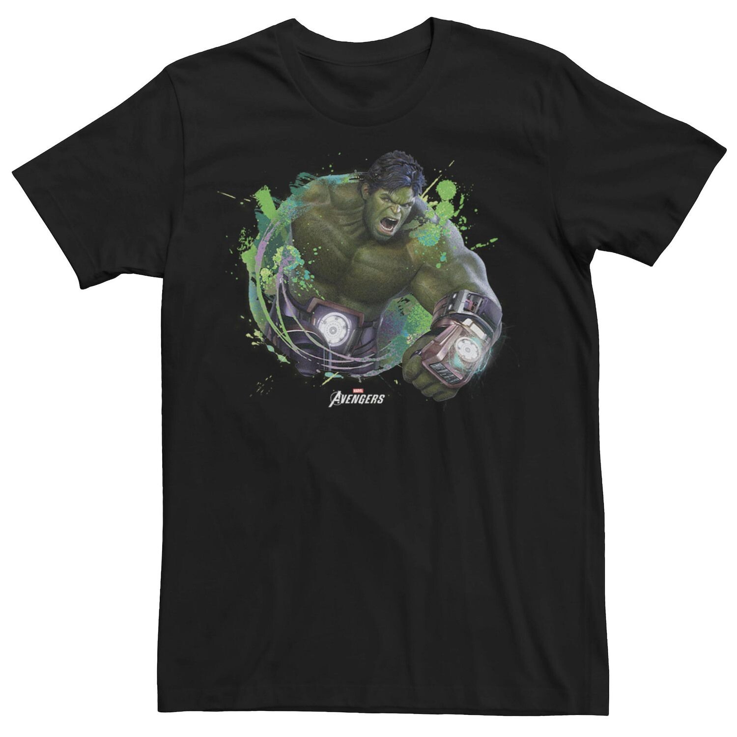 

Мужская футболка с портретом Marvel Avengers Game Hulk Paint Licensed Character