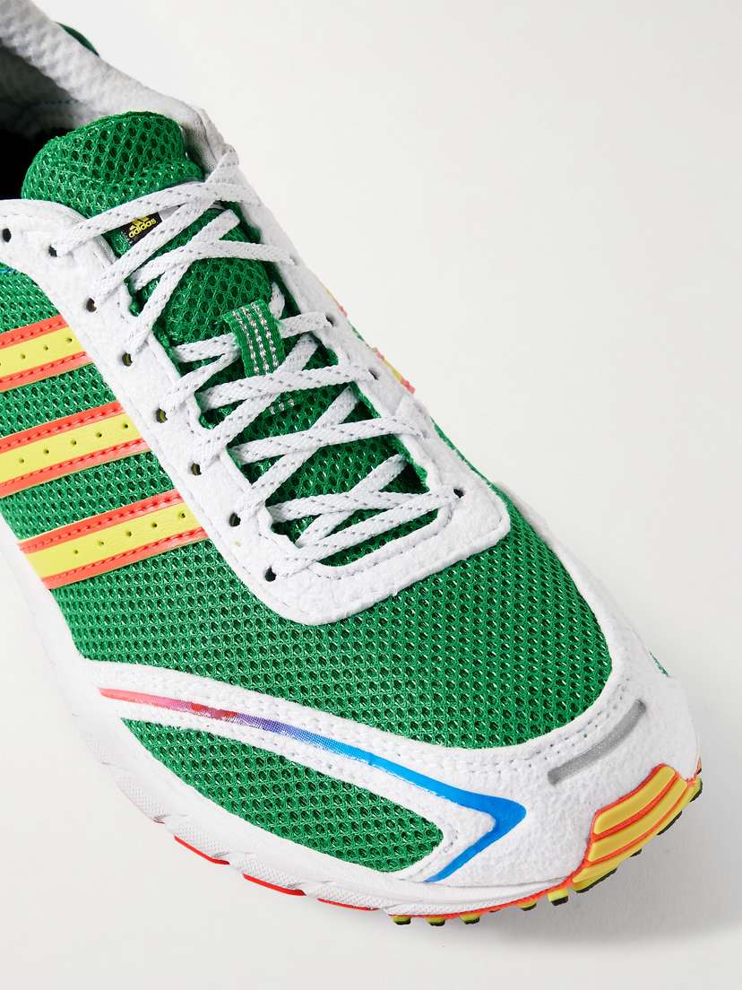 Кроссовки Adizero adios и сетчатые Adidas Originals, зеленый — фото 4