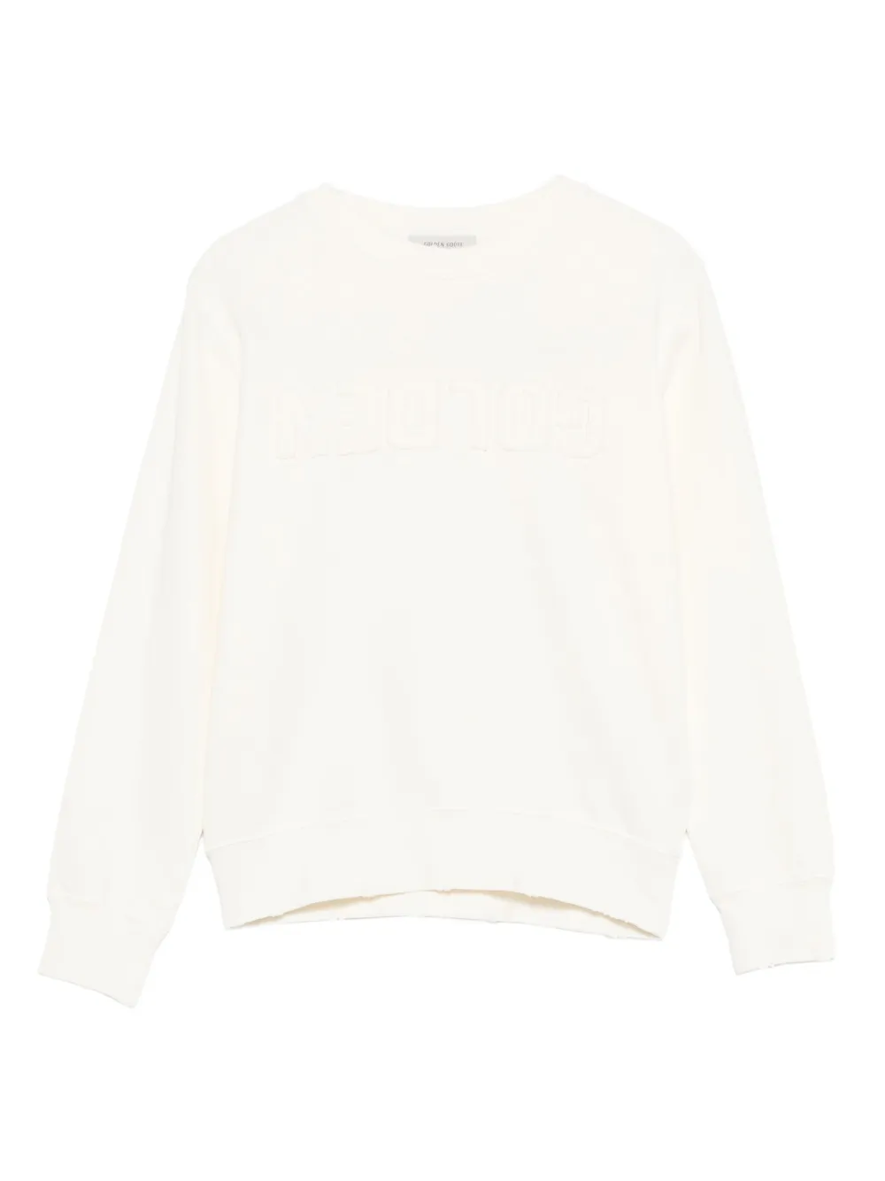 

Толстовка с вышитым логотипом Golden Goose Kids, белый