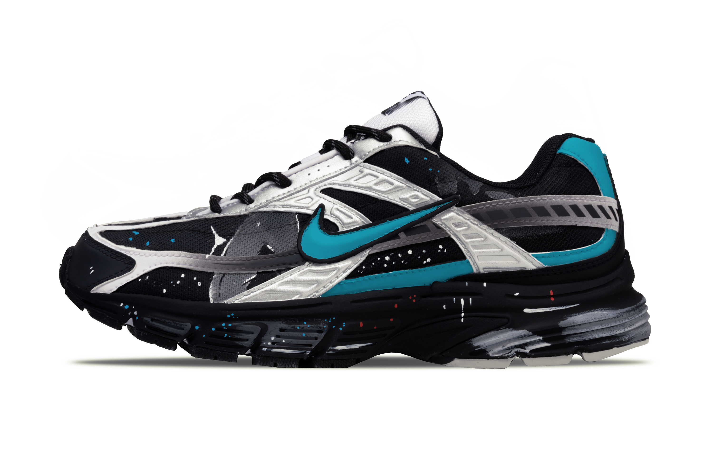 

Nike Инициатор амортизация, устойчивость к истиранию, дышащий, легкое покрытие кроссовки Low top Running Shoes Unisex Black