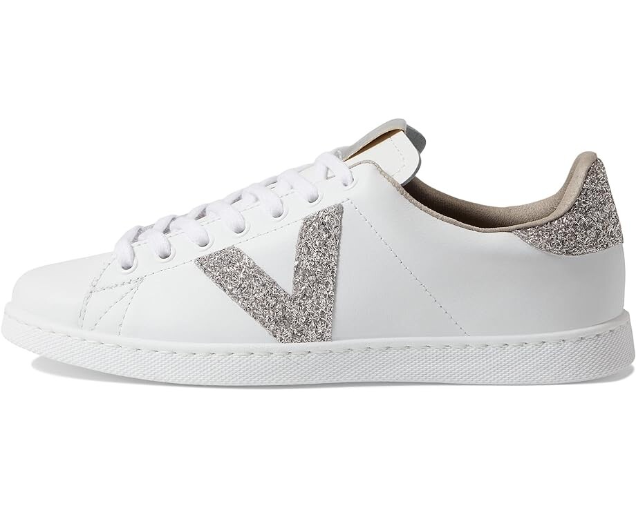 Кроссовки victoria Tennis Leather & Glitter V, цвет Nude — фото 4