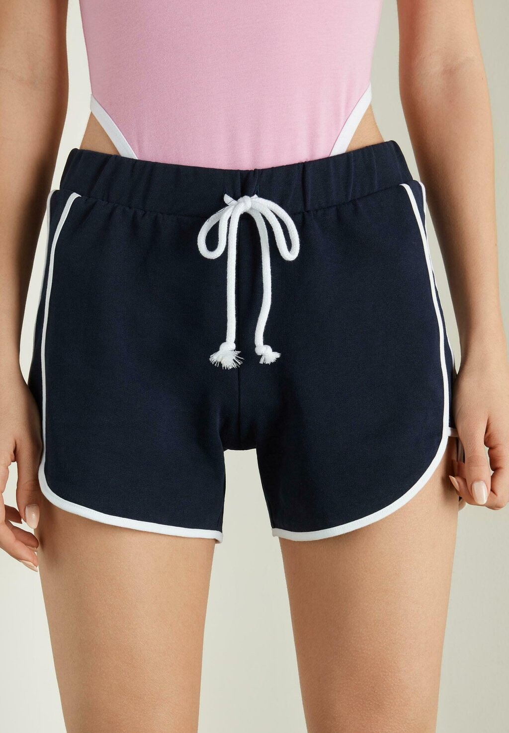 

Шорты PIPING Tezenis, цвет blu assoluto bianco