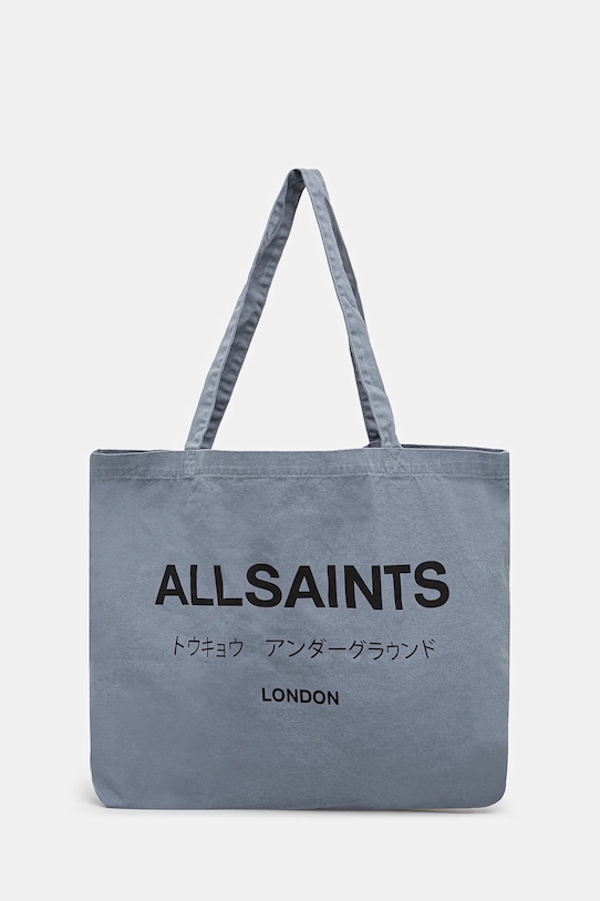 

Хлопковая сумка Allsaints, синий