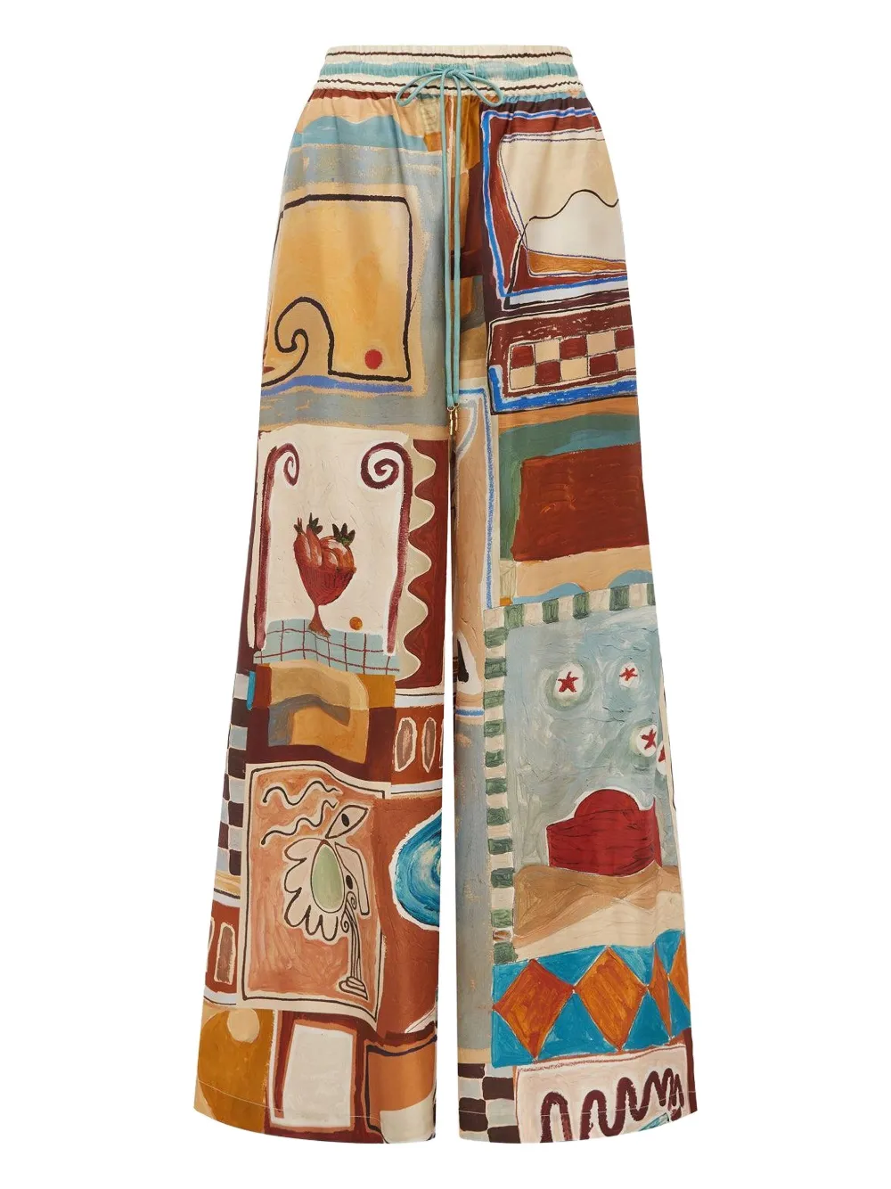 

Брюки с принтом Michelle Alemais, бежевый