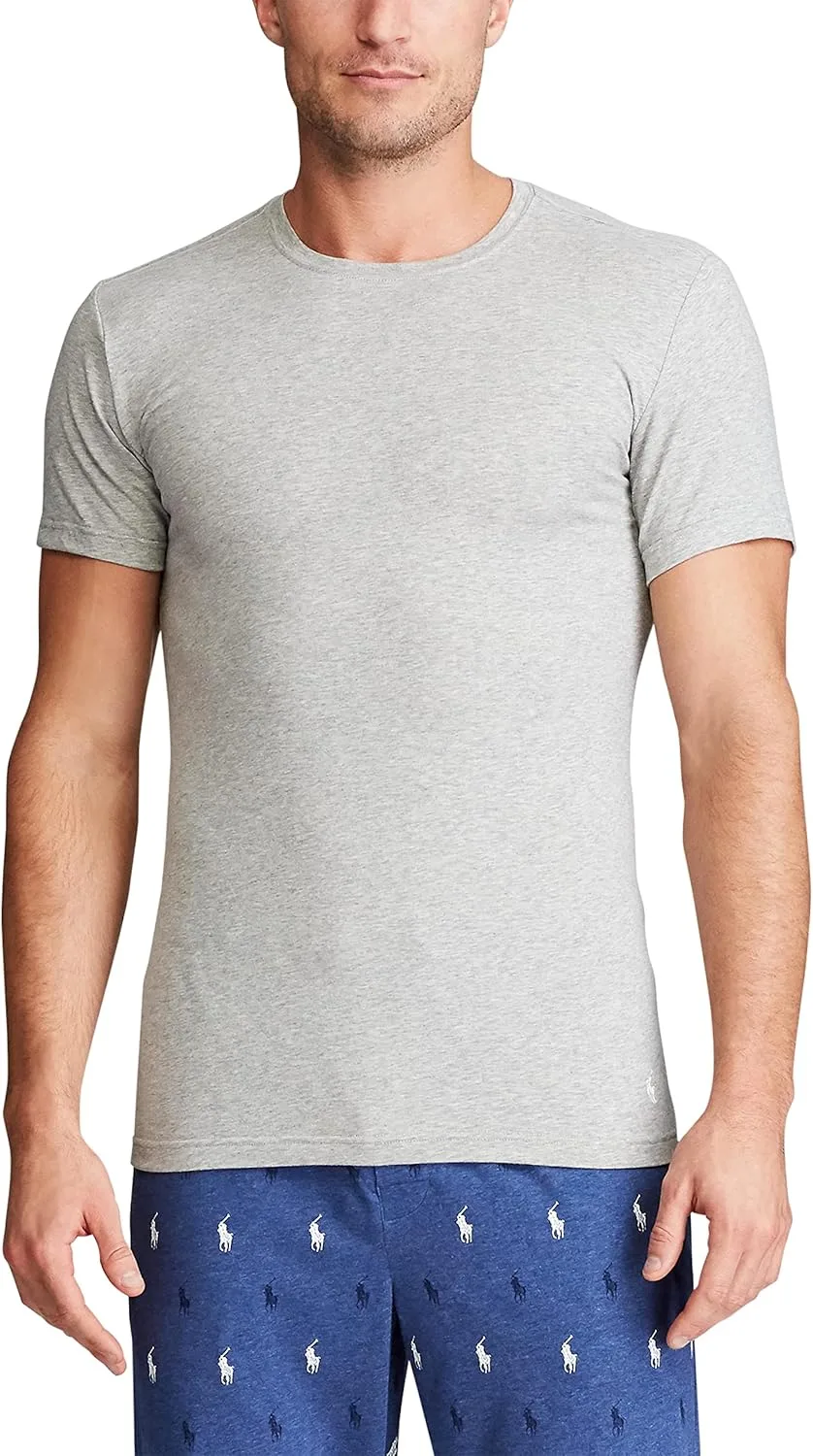 Футболка Polo Ralph Lauren мужская Slim Fit Stretch, 3 шт, белый — фото 2