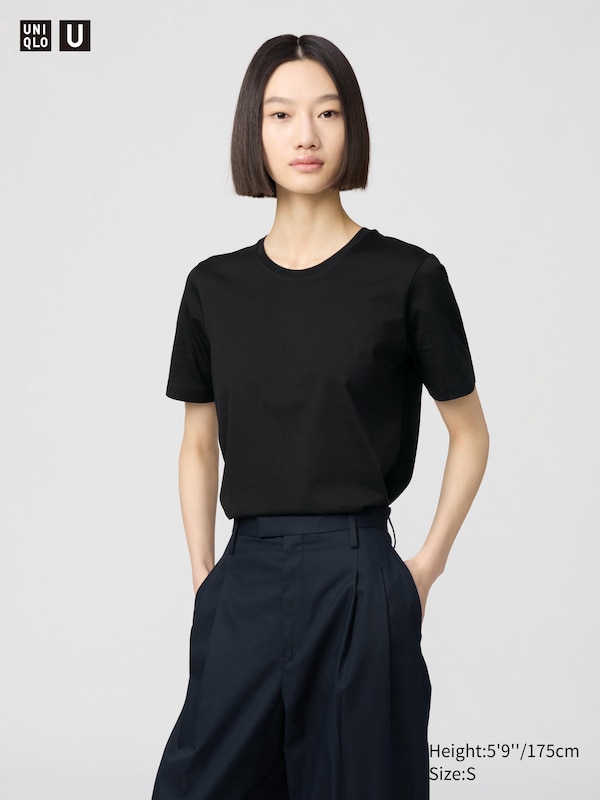 

Футболка из 100% хлопка supima Uniqlo, черный
