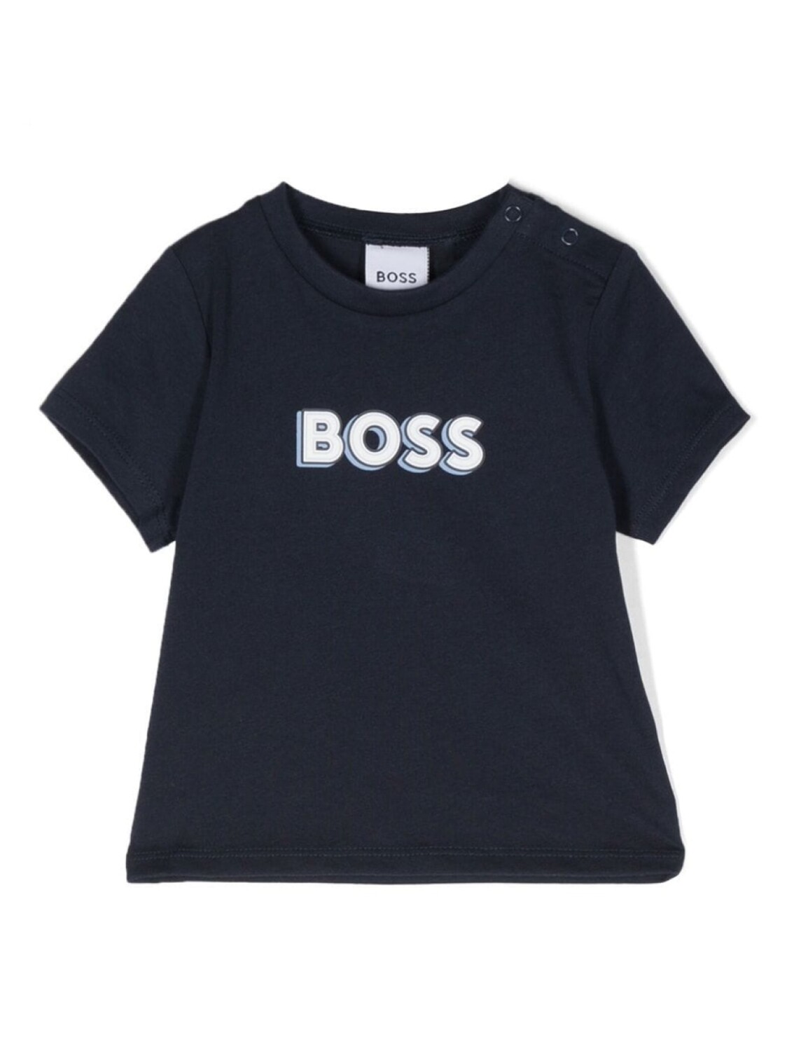 

BOSS Kidswear футболка с логотипом, синий