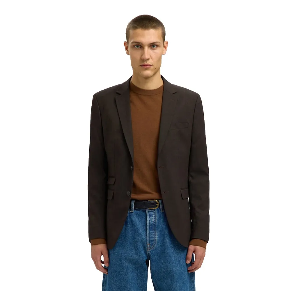 

Блейзер Selected Neil Slim Fit, коричневый