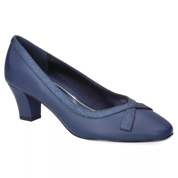 Женские туфли-лодочки Kata без застежек Easy Street, цвет navy satin