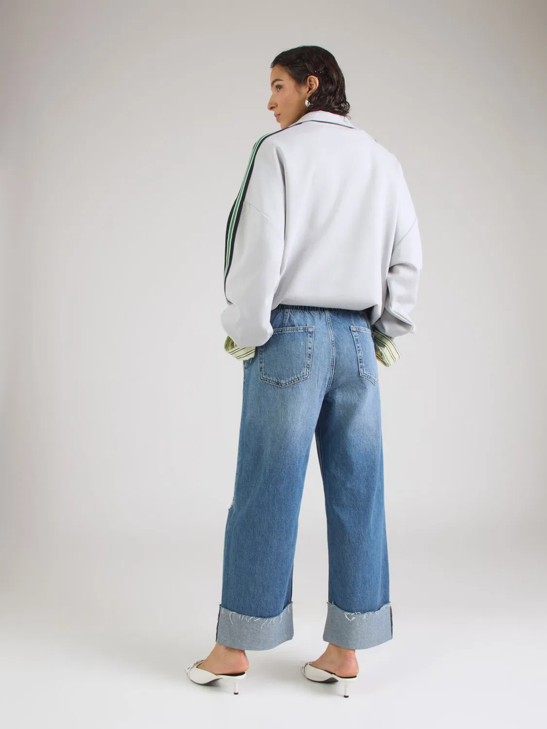 Джинсы Gap свободного кроя EASY 90S синего цвета — фото 4