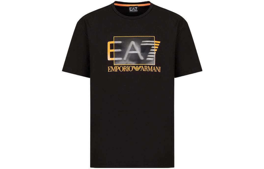 

Футболка мужская черная EA7 SS23 EMPORIO ARMANI