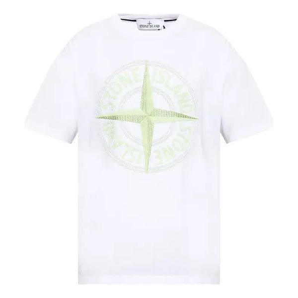 

Футболка logo print t-shirt 'white' Stone Island, белый