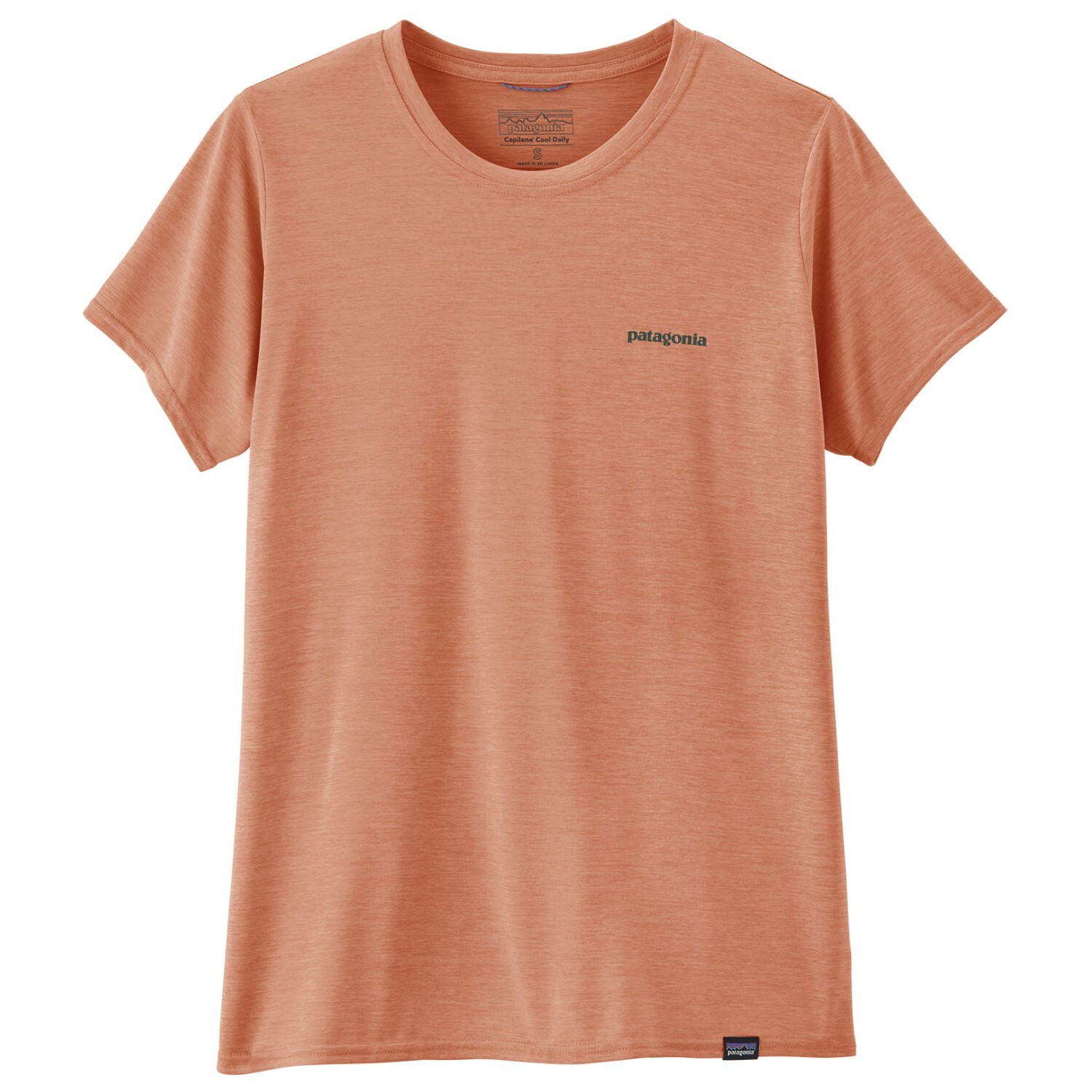 

Функциональная рубашка Patagonia Cap Cool Daily Graphic Shirt Waters, цвет Boardshort Logo: Terra Pink X-Dye
