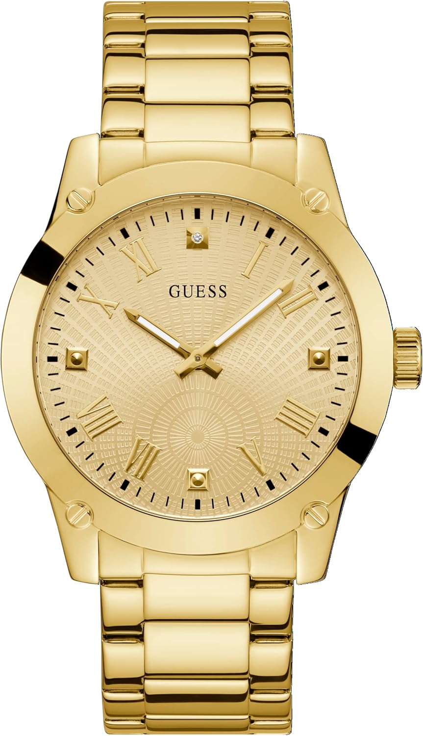 

GUESS мужские часы 44mm, Gold Tone/Gold Tone/Champagne