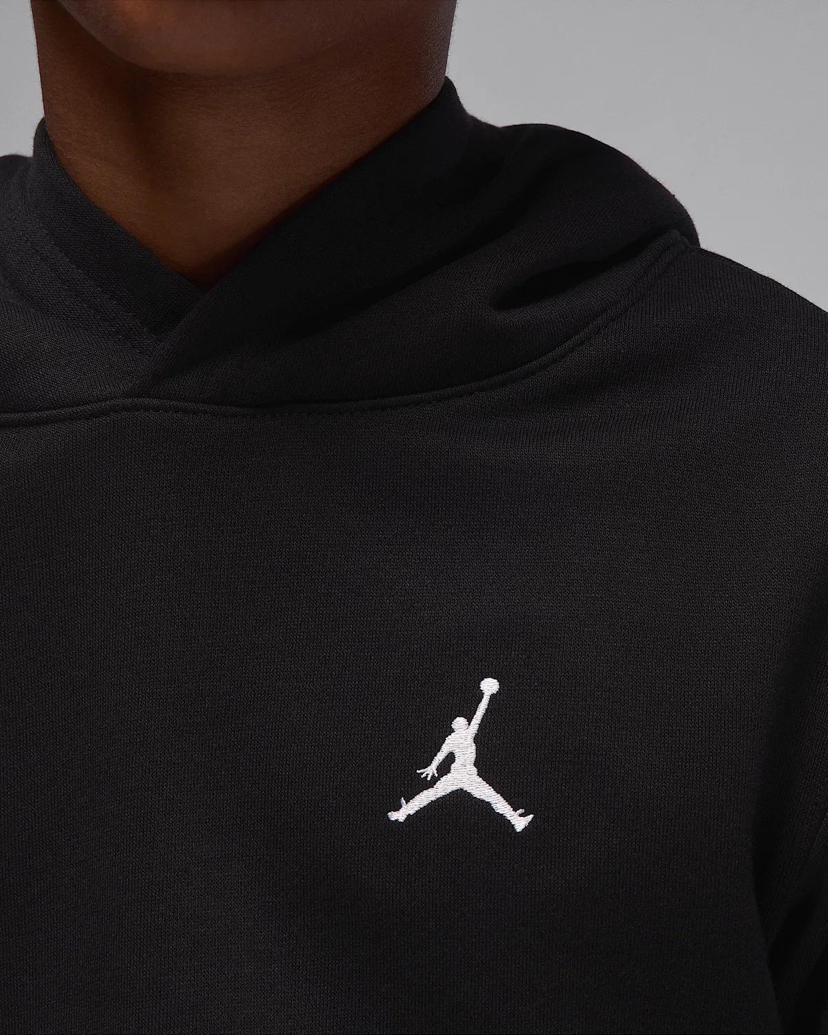 Детская толстовка Jordan Brooklyn Fleece, Black — фото 4