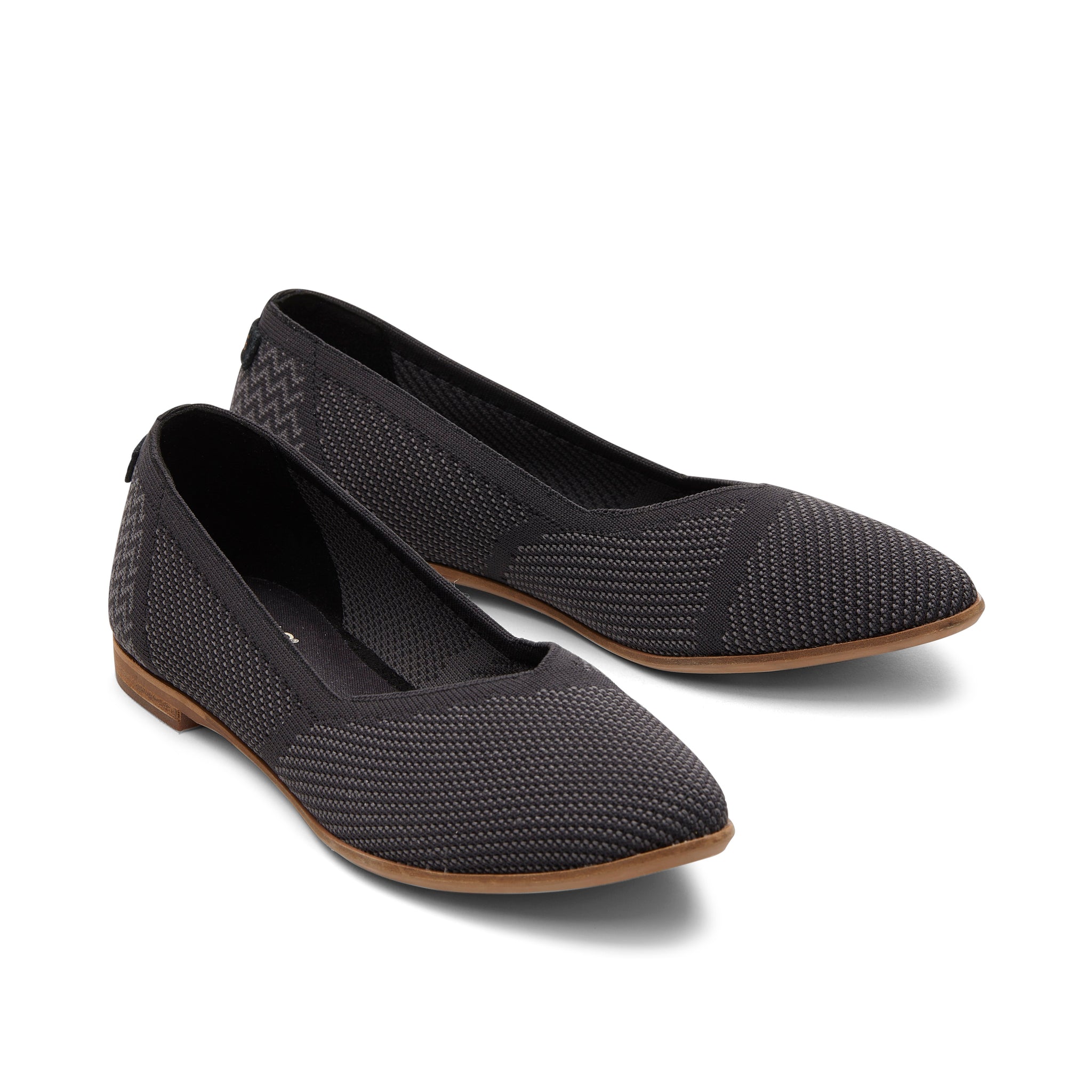 Женские балетки Jutti Neat Black Knit TOMS Shoes — фото 3