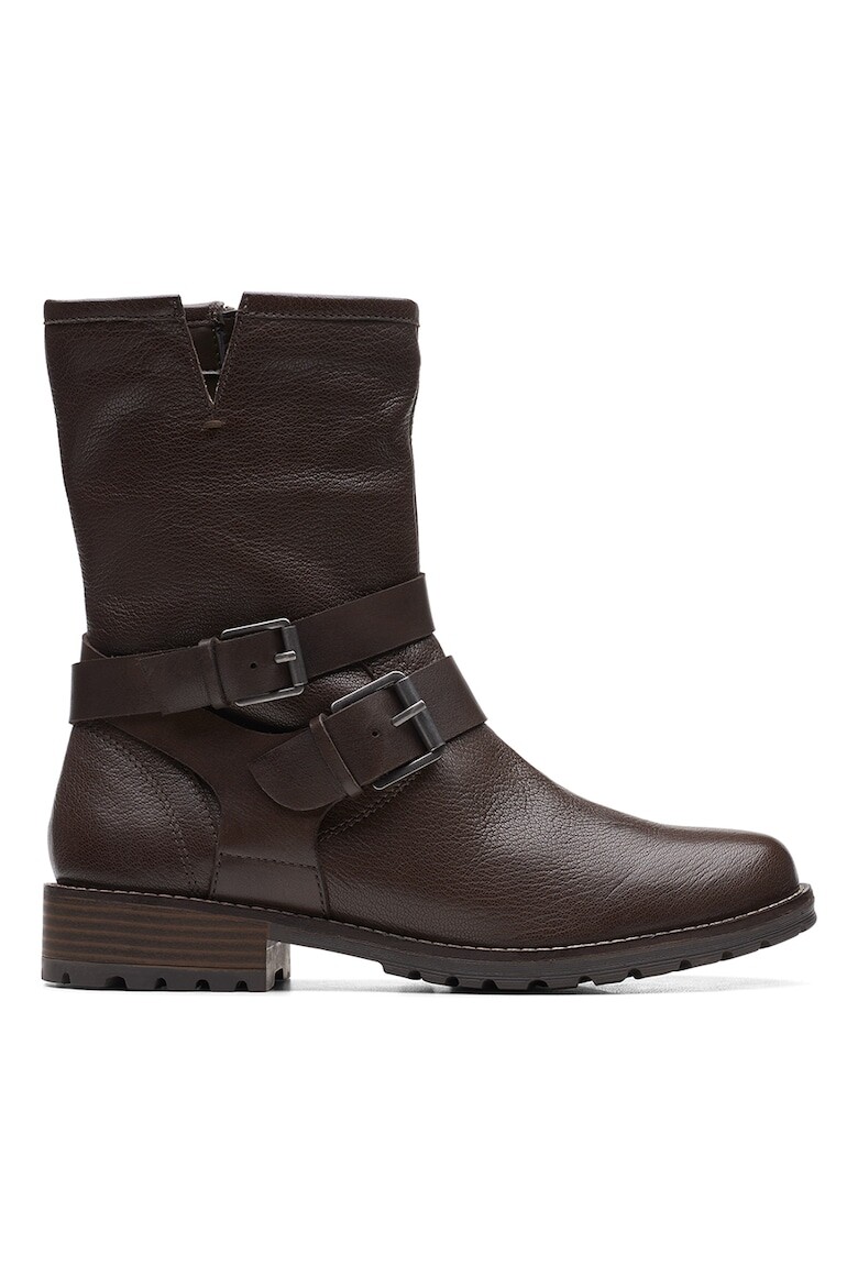 

Ну сапоги из замши и кожи Clarks, коричневый