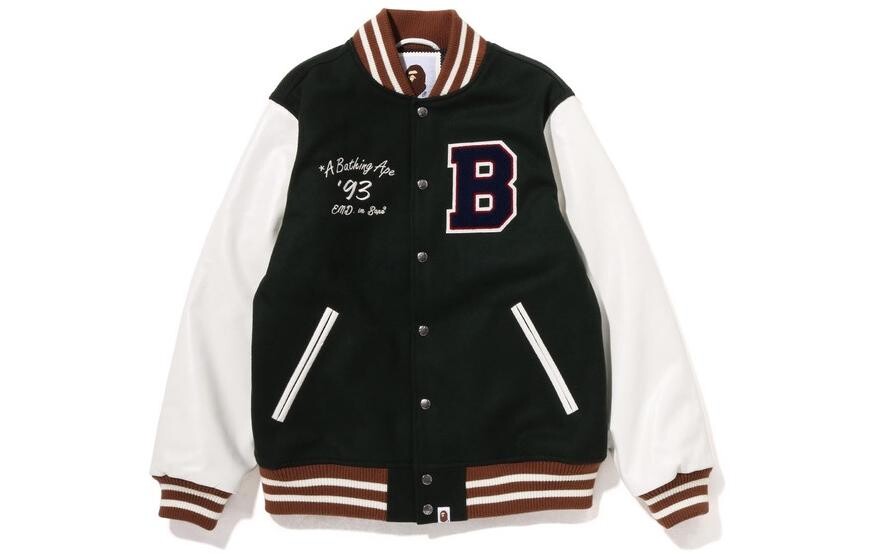 

Бейсбольная майка мужская белая/зеленая A Bathing Ape, белый/зеленый