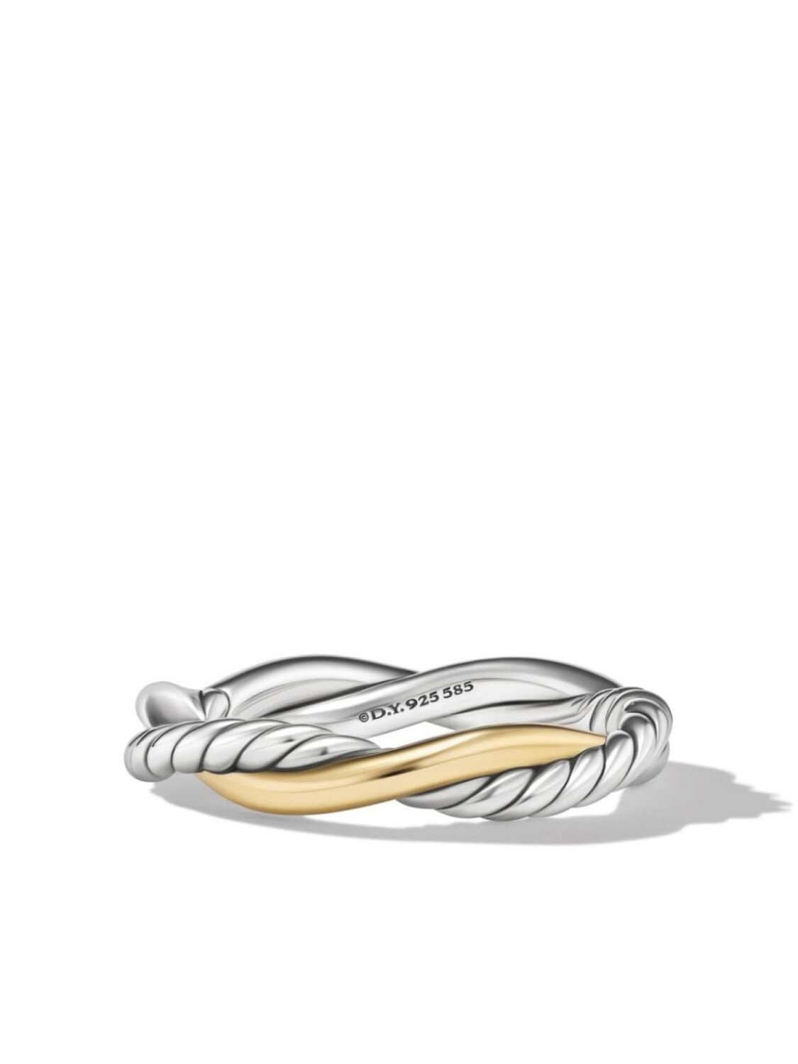 

Кольцо Petite Infinity из желтого золота David Yurman, серебряный