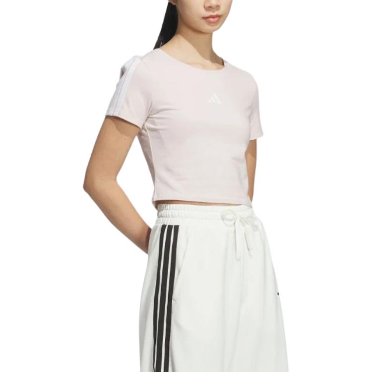 Adidas Футболка SS25 женская фиолетово-розовая — фото 4