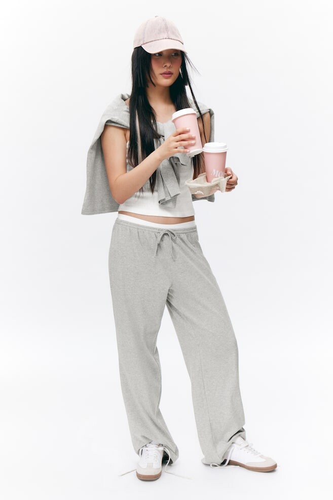 

Свободные пижамные штаны Monki, серый