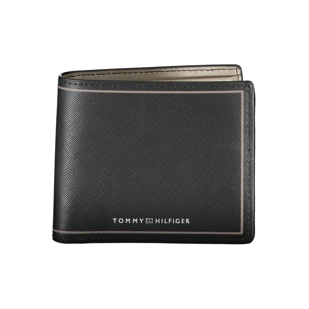 

Черный кожаный кошелек Tommy Hilfiger, Black