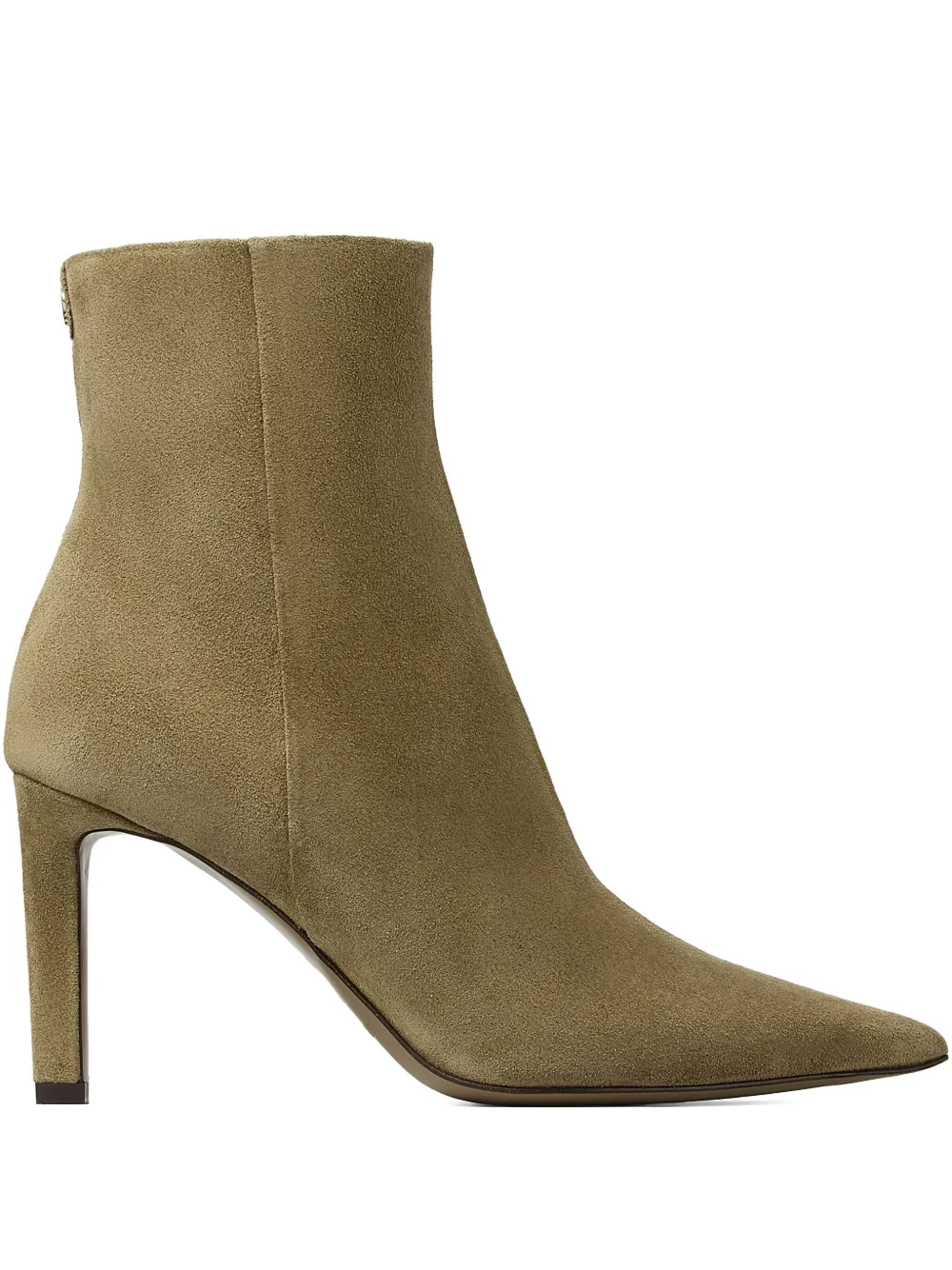 Ботильоны Frankie 85 с заостренным носком JIMMY CHOO, зеленый