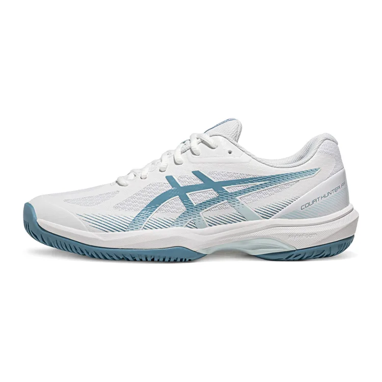 Кроссовки для бадминтона мужские COURT HUNTER FF Speed Type Breathable Low top ASICS, белый/синий