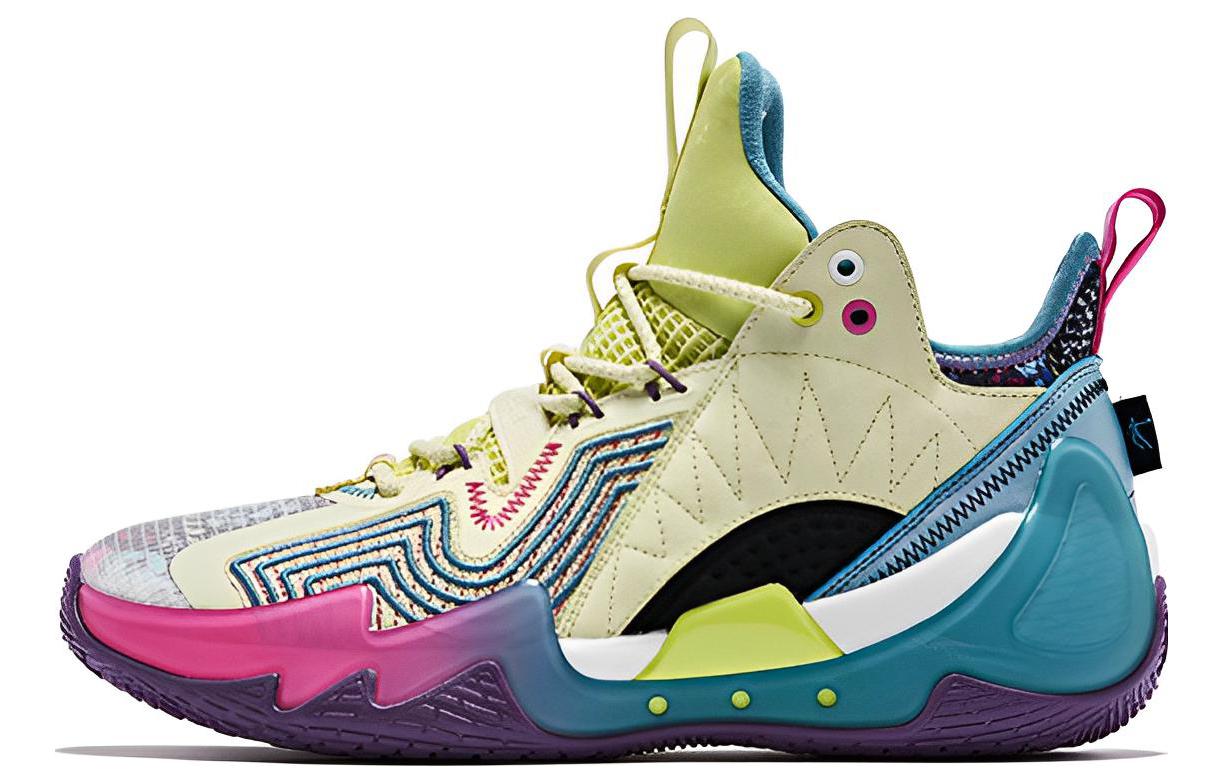 

Poison Tooth Pro 1.0 Амортизирующие противоскользящие и износостойкие баскетбольные кроссовки мужские желтые синие красные QIAODAN