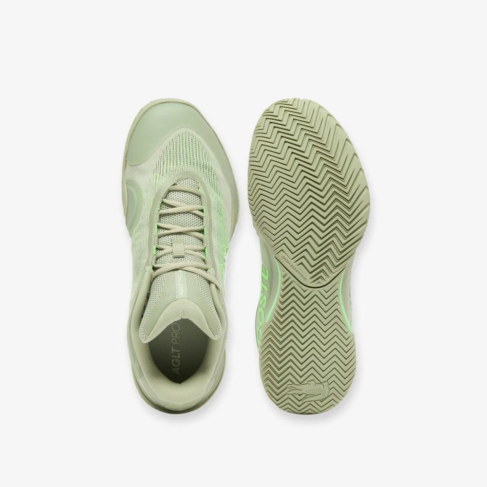 Мужские светло-хаки теннисные кроссовки AG-LT Pro от Lacoste — фото 4