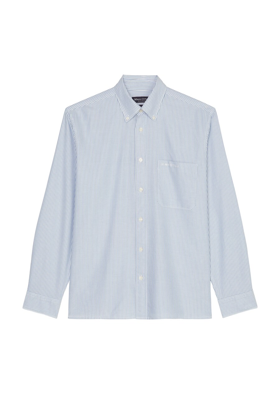 

Повседневная рубашка Marc O'Polo Regular fit Button Up Shirt, цвет light blue/white