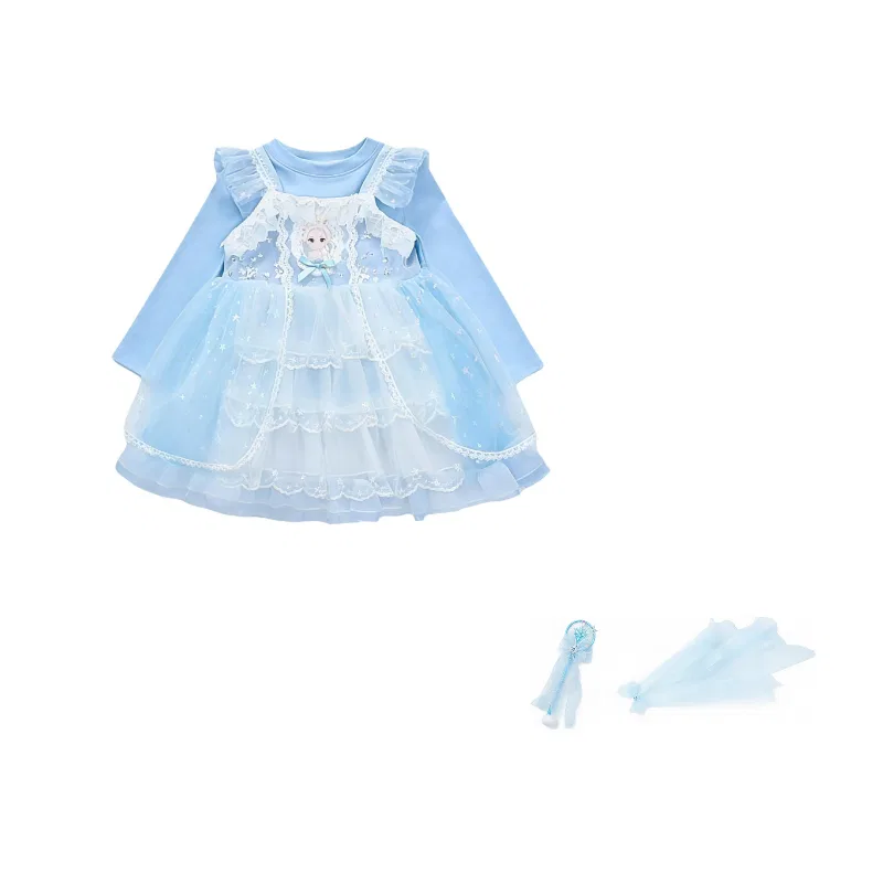 Платье детское crew neck moderate mid length Disney, Blue