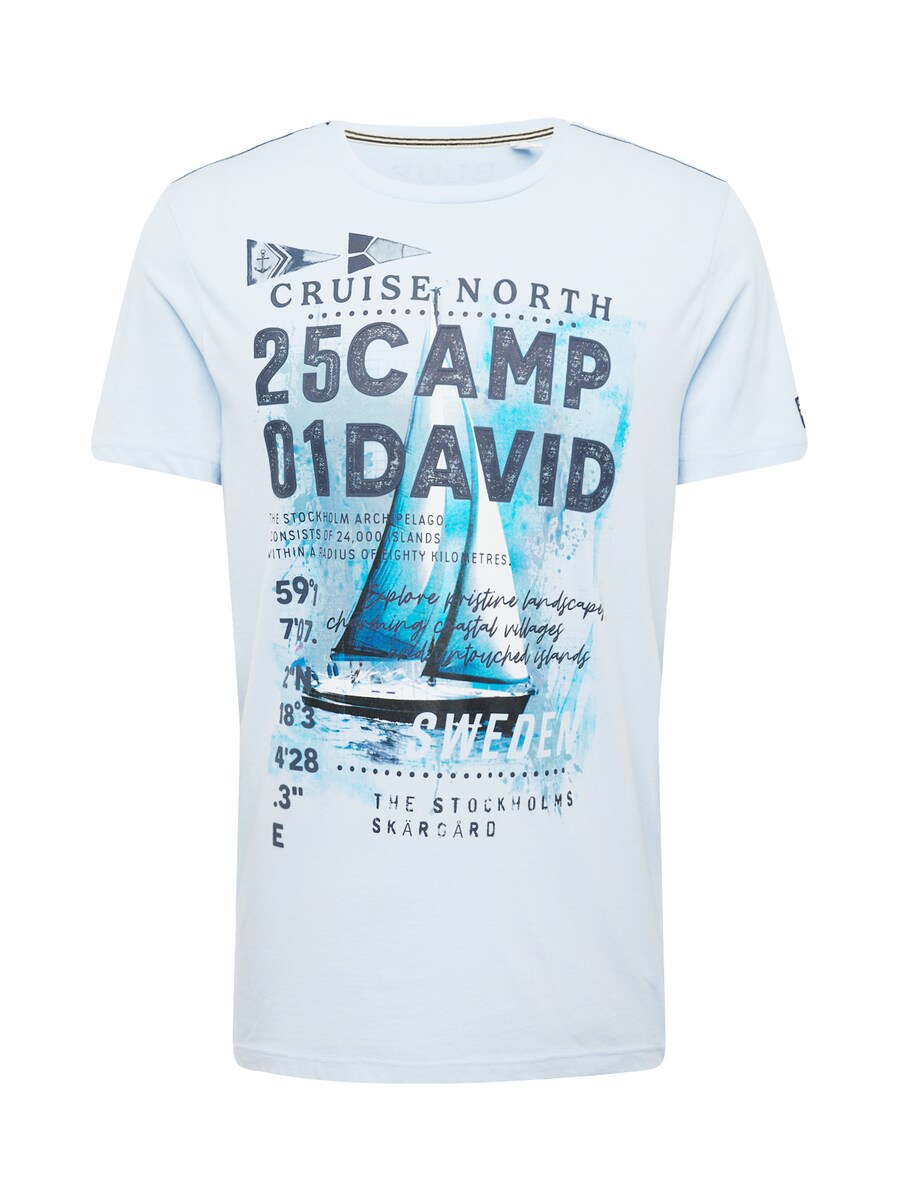 

Классическая футболка CAMP DAVID Shirt Cruise North, цвет navy/sky blue/pastel blue