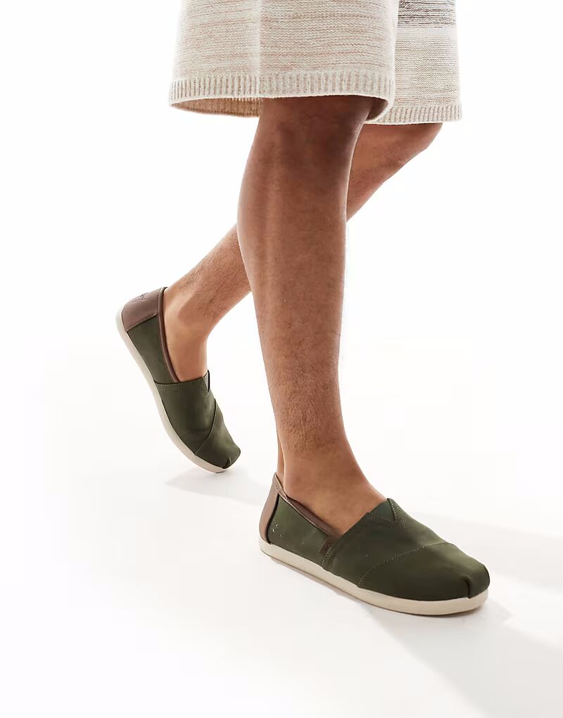 

Классические туфли Toms Alpargata темно-зеленого цвета